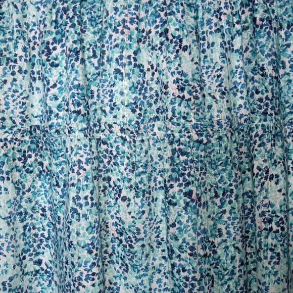 Loft Micro Floral Pull on Skirt - Picture 2 of 6